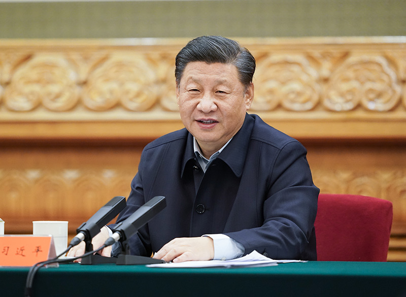 11月19日，中共中央总书记、国家主席、中央军委主席习近平在北京出席第三次“一带一路”建设座谈会并发表重要讲话。新华社记者 申宏 摄